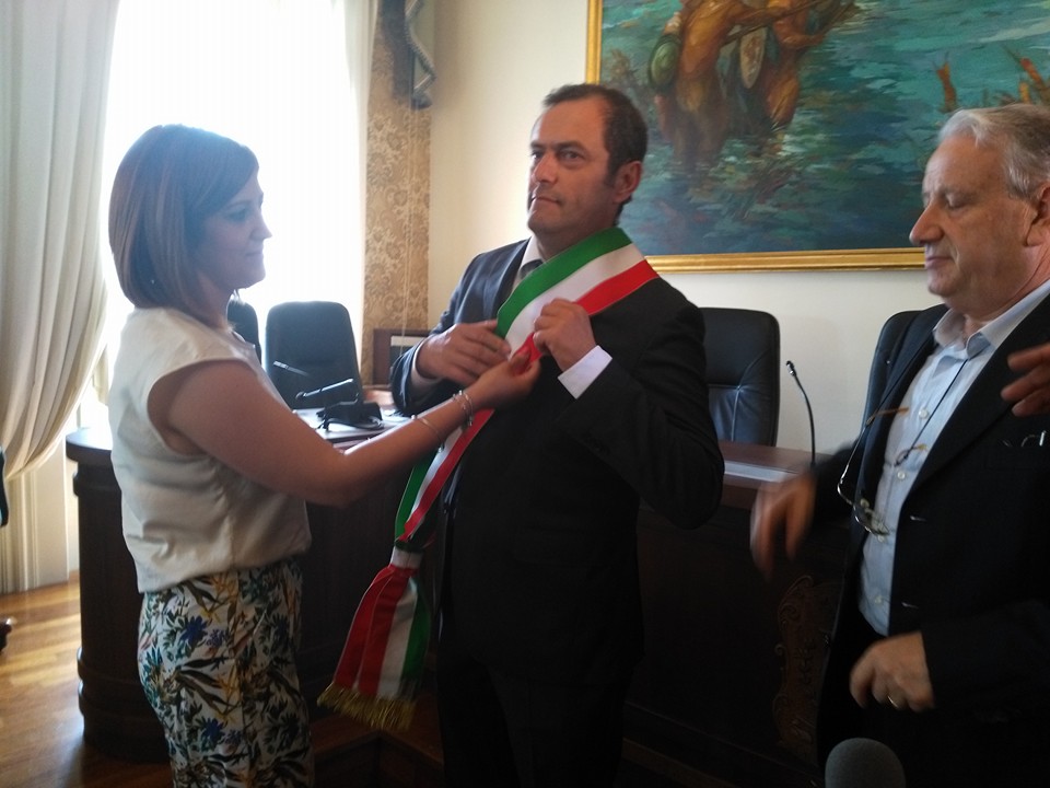 SORA De Donatis Nuovo Sindaco Celebrata La Cerimonia Di Insediamento